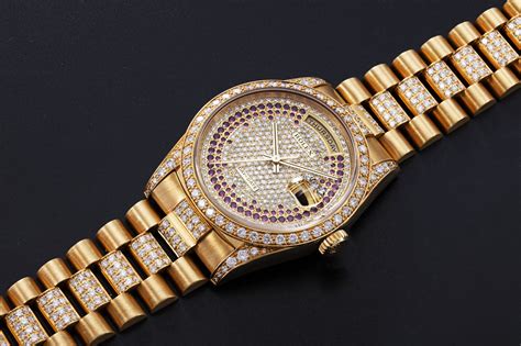 rolex day date with diamonds|Rolex Day-Date 36mm gold.